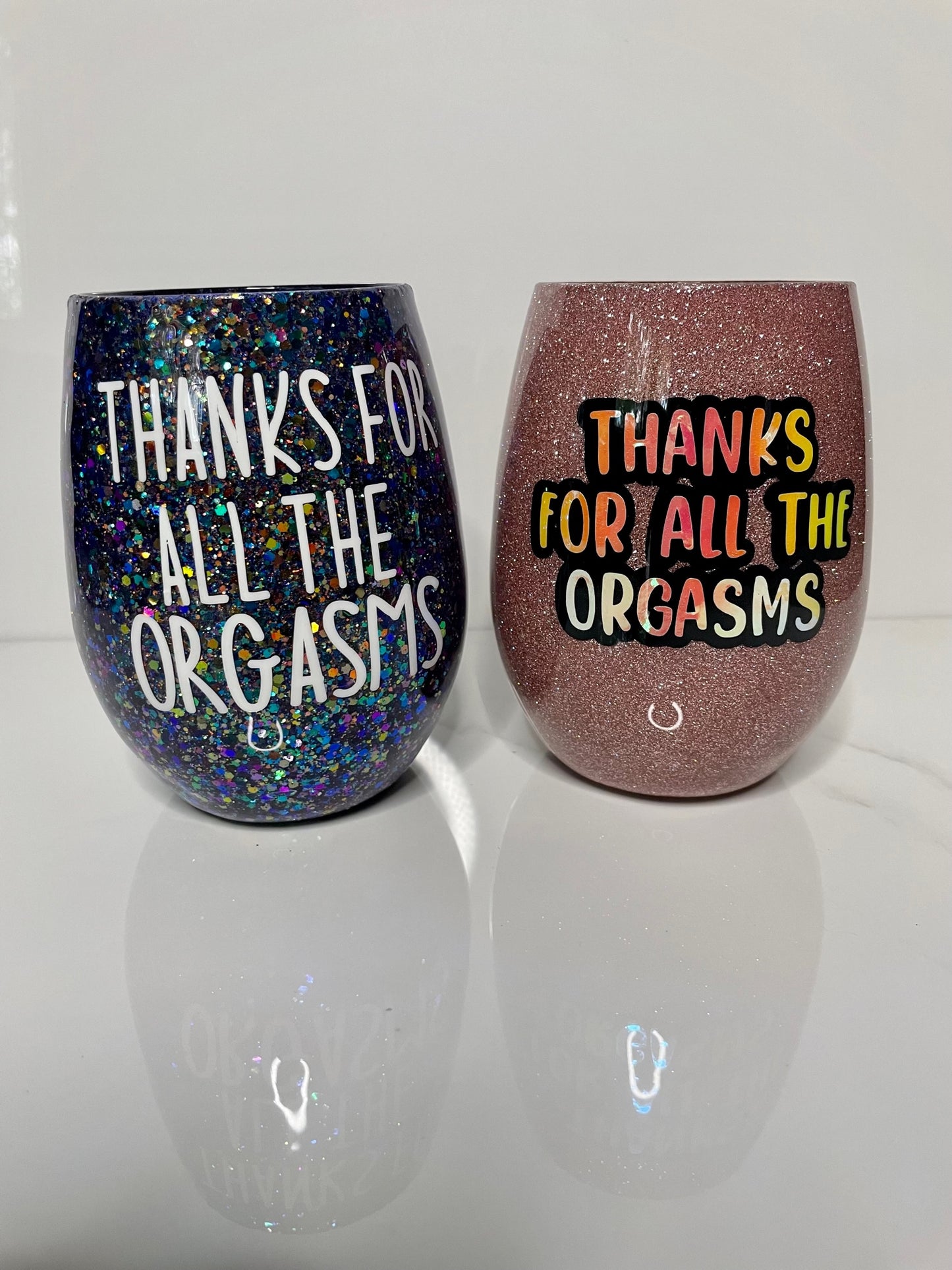 Stemless wine glass